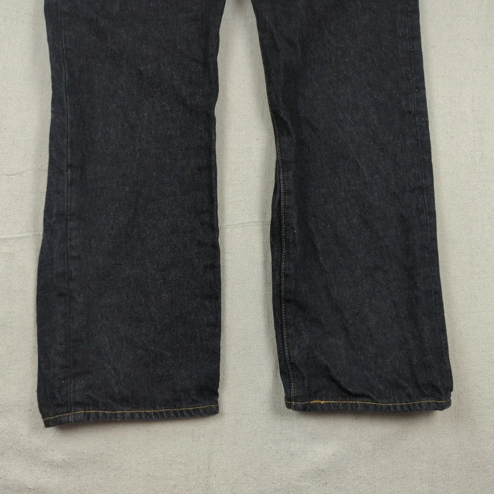 Levis 501 Jeans  Mens 38x32 Black Button Fly Western Faded Classic American